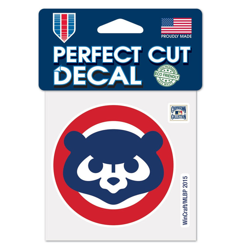 Chicago Cubs Mascot 4" x 4" Perfect Cut Color Decal