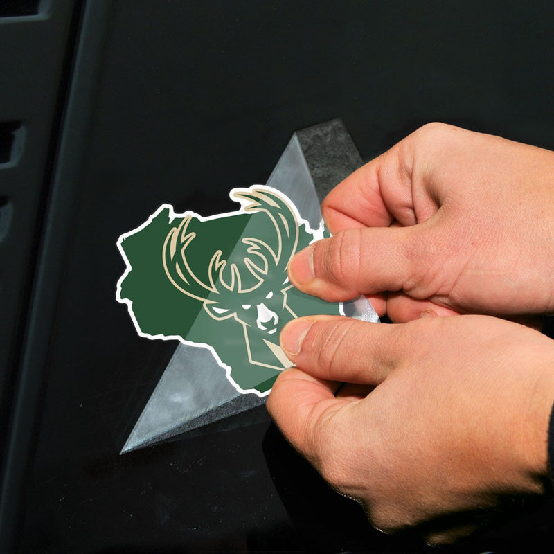 Milwaukee Bucks State 4" x 4" Perfect Cut Color Decal