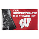 Wisconsin Badgers Star Wars Vader 3' x 5' Deluxe Flag