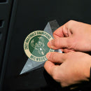 Milwaukee Bucks World Champions Perfect Cut Decal Set of Two 4" x 4"