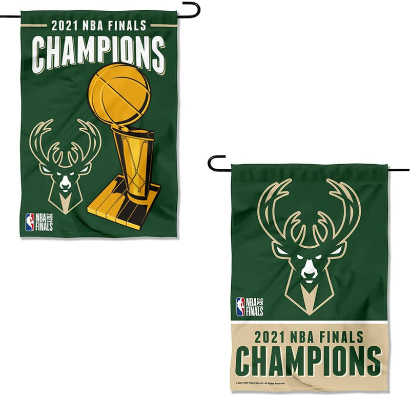 Milwaukee Bucks World Champions 2-Sided Garden Flag, 12.5" x 18"