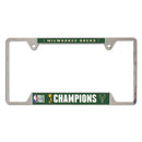 Milwaukee Bucks World Champions Metal License Plate Frame