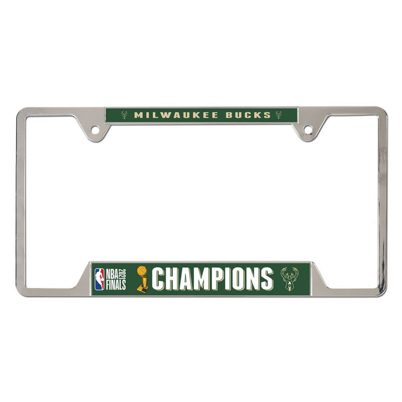 Milwaukee Bucks World Champions Metal License Plate Frame