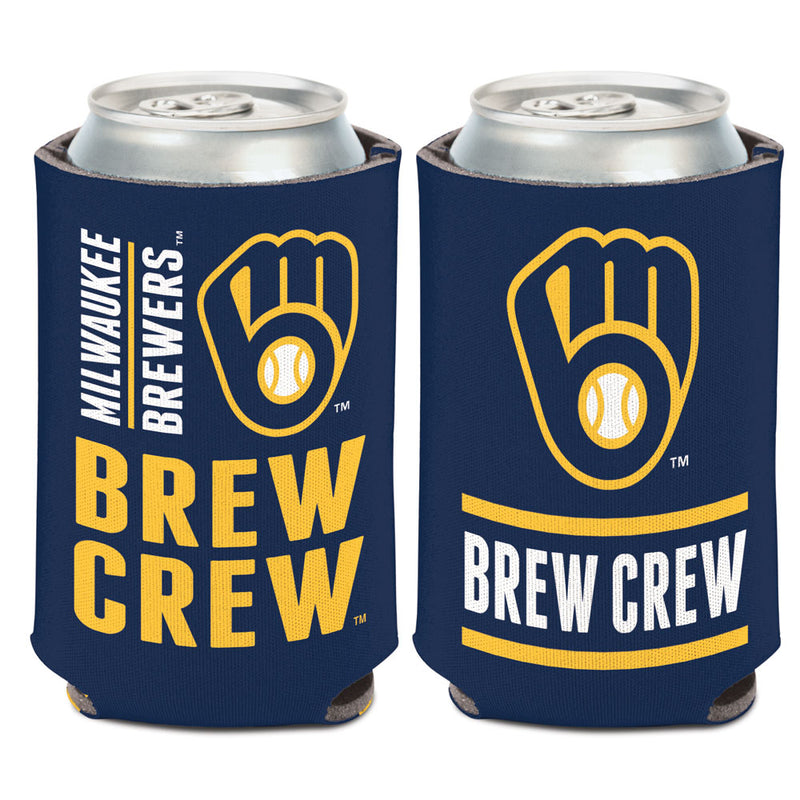 Milwaukee Brewers Brew Crew Can Cooler, 12oz