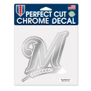 Milwaukee Brewers 6" x 6" Chrome Perfect Cut Decal
