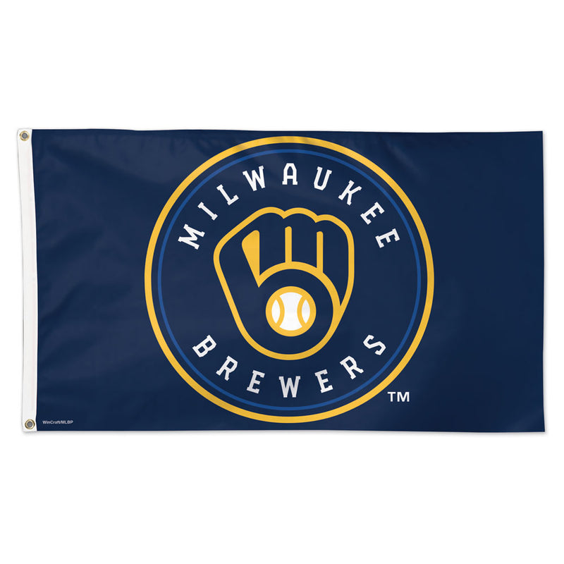 Milwaukee Brewers 3' x 5' Deluxe Flag