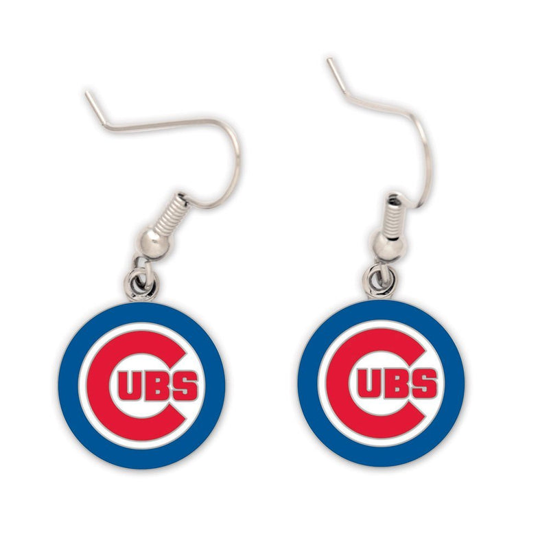 Chicago Cubs Logo Dangle Earrings