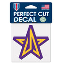 Los Angeles Lakers Perfect Cut Color Decal, 4" x 4"