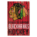 Chicago Blackhawks Proud 11" x 17" Wood Sign