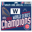 Chicago Cubs World Series Champions Multi-Use Decal