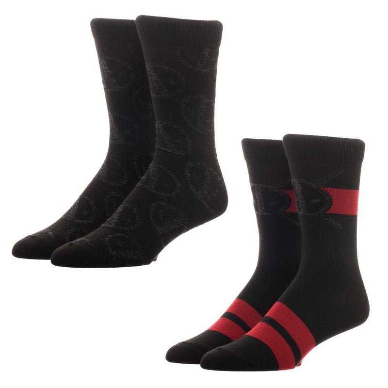 Marvel Comics Deadpool 2 Pack Crew Socks