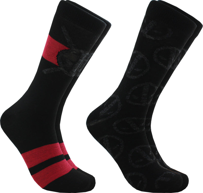 Marvel Comics Deadpool 2 Pack Crew Socks